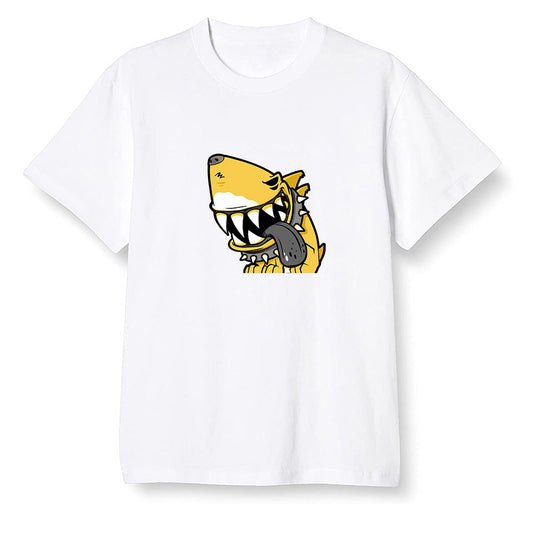 Pop Colour AJ1 Retro High OG Pollen - Shark dog - White Men T-shirt