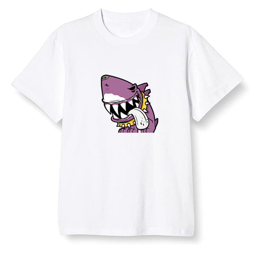 Pop Colour AJ1 Retro High OG Brotherhood - Shark dog - White Men T-shirt