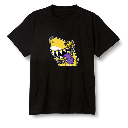 Pop Colour AJ1 Mid SE University Gold - Shark dog - Black Men T-shirt