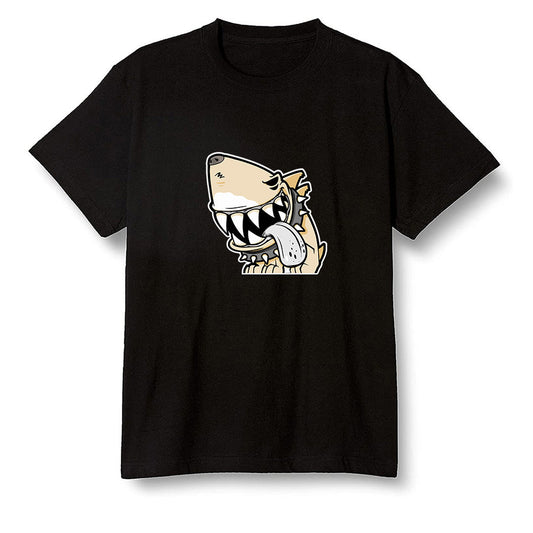 Pop Colour AJ1 Retro High OG NRG Gold TOE - Shark dog - Black Men T-shirt