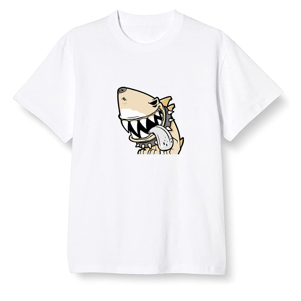 Pop Colour AJ1 Retro High OG NRG Gold TOE - Shark dog - White Men T-shirt
