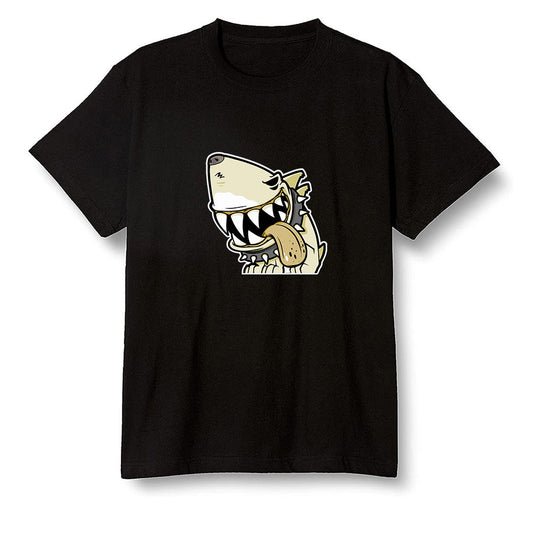 Pop Colour AJ1 Retro Hi Prm Mushroom - Shark dog - Black Men T-shirt