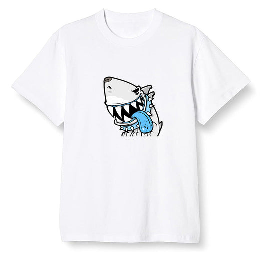 Pop Colour AJ1 NRG Joint Model - UNC - Shark dog - White Men T-shirt