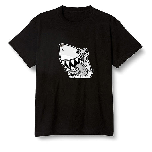 Pop Colour AJ1 Retro High '85 OG Neutral Grey - Shark dog - Black Men T-shirt