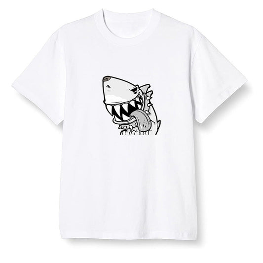 Pop Colour AJ1 Retro High '85 OG Neutral Grey - Shark dog - White Men T-shirt