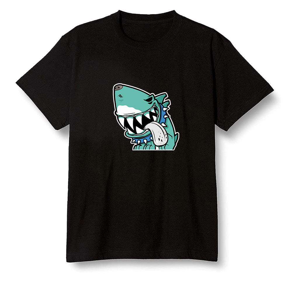 Pop Colour AJ1 High OG TIE DYE - Shark dog - Black Men T-shirt