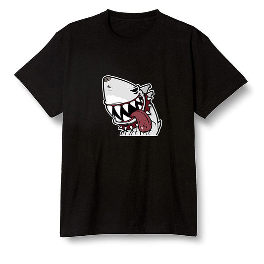 Pop Colour AJ1 Retro High OG SP White/Royal/Varsity Red/Black - Shark dog - Black Men T-shirt