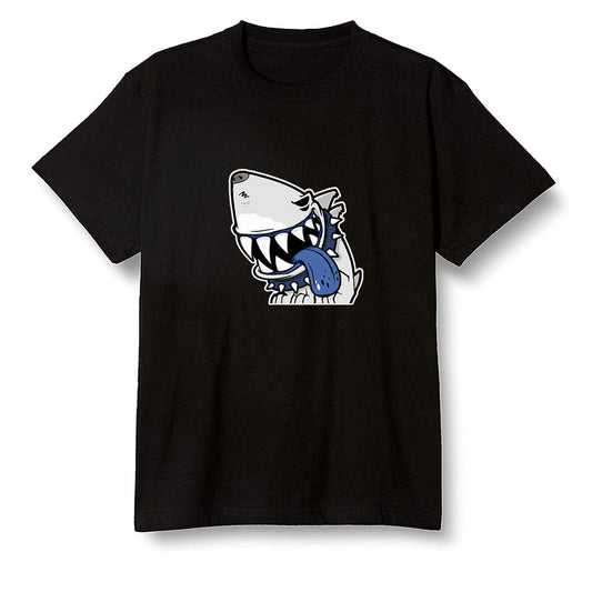 Pop Colour AJ1 High OG CO JP Midnight Navy - Shark dog - Black Men T-shirt