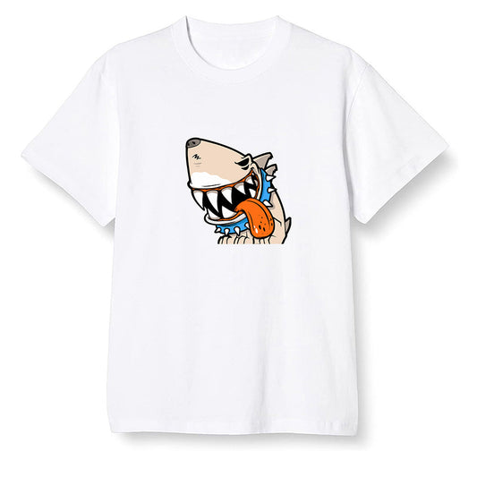 Pop Colour AJ1 Retro High OG PRO Prototype - Shark dog - White Men T-shirt