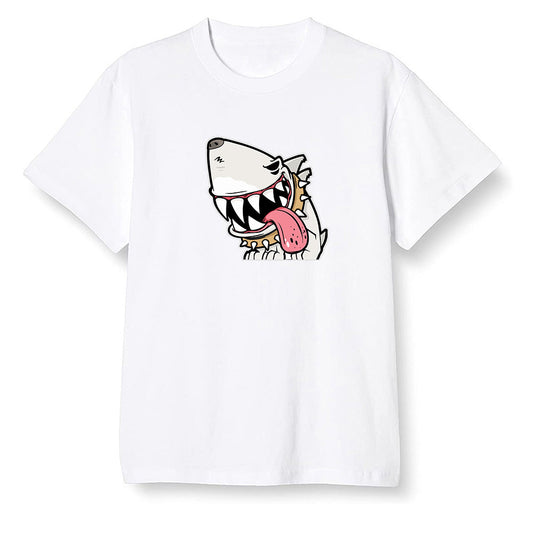 Pop Colour AJ13 Retro CNY - Shark dog - White Men T-shirt