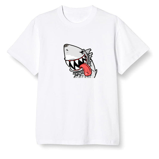 Pop Colour AJ6 Retro Tinker Hatfield - Shark dog - White Men T-shirt