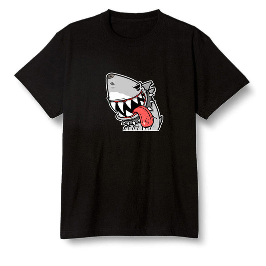 Nike Pop Colour AJ6 Retro Reflective Infrared - Shark dog - Black Men T-shirt