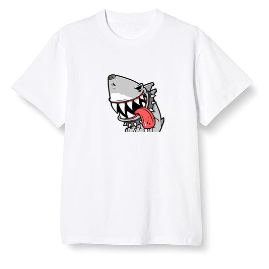 Nike Pop Colour AJ6 Retro Reflective Infrared - Shark dog - White Men T-shirt