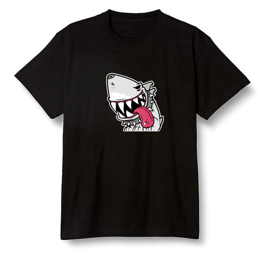 Pop Colour AJ6 Retro Hare - Shark dog - Black Men T-shirt