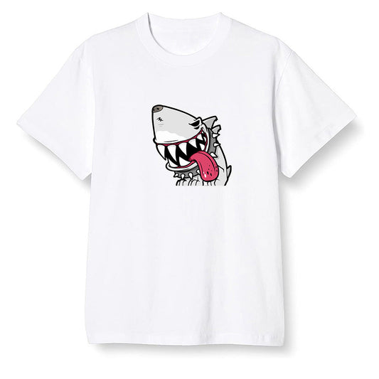 Pop Colour AJ6 Retro Hare - Shark dog - White Men T-shirt