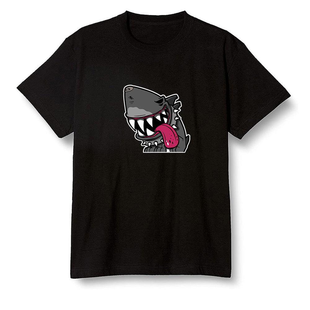 Pop Colour AJ6 Retro Bordeaux - Shark dog - Black Men T-shirt