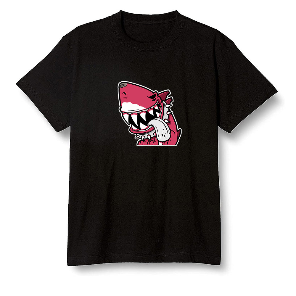 Pop Colour AJ6 Retro Carmine - Shark dog - Black Men T-shirt