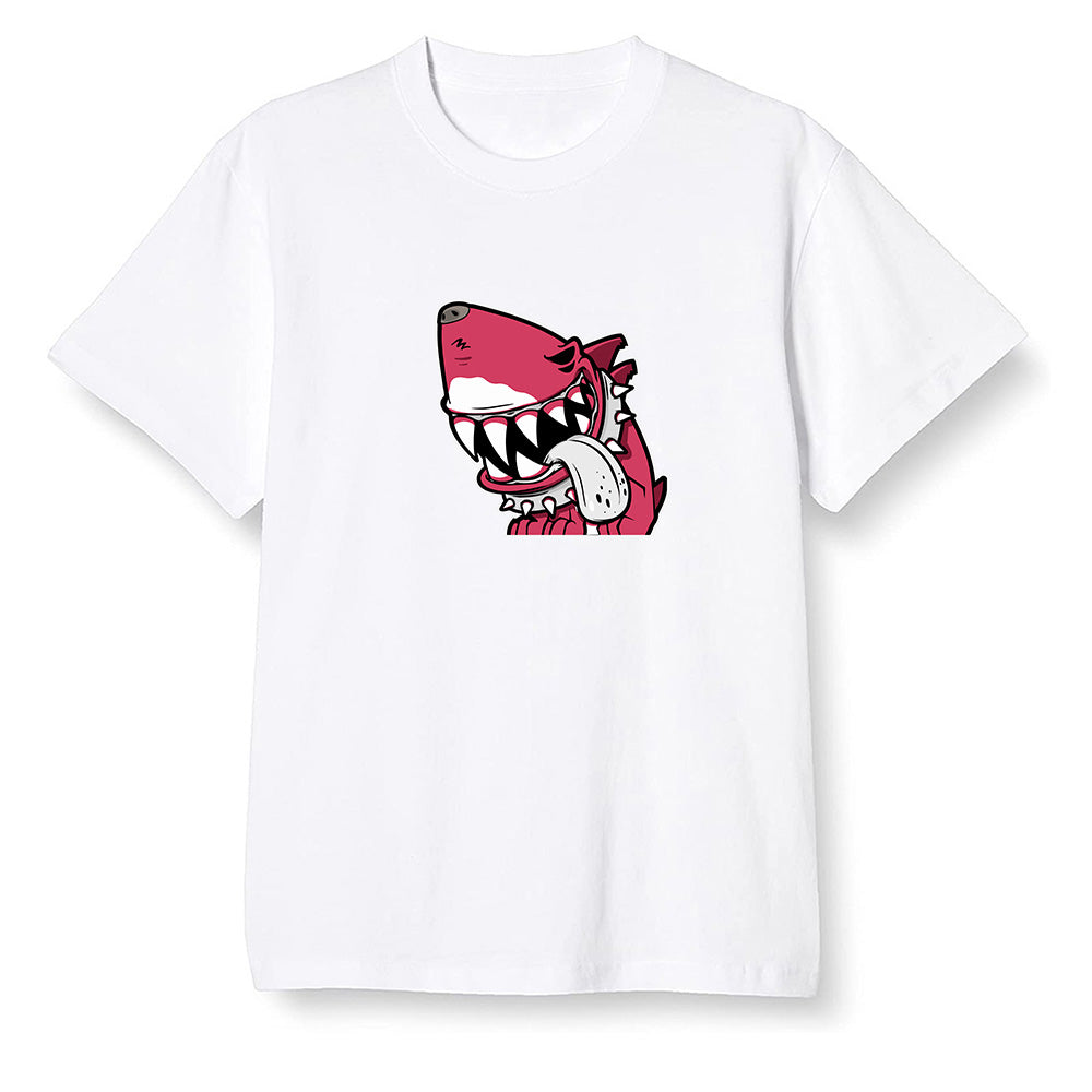 Pop Colour AJ6 Retro Carmine - Shark dog - White Men T-shirt