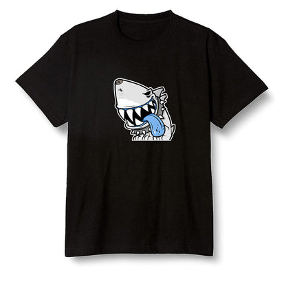 Pop Colour AJ6 UNC White - Shark dog - Black Men T-shirt