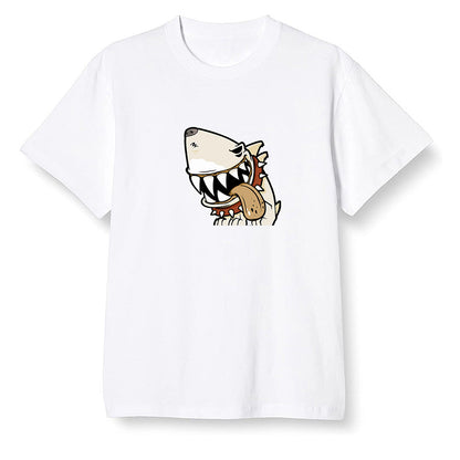 Pop Colour AJ6 Retro Quai 54 - Sail Gum - Shark dog - White Men T-shirt