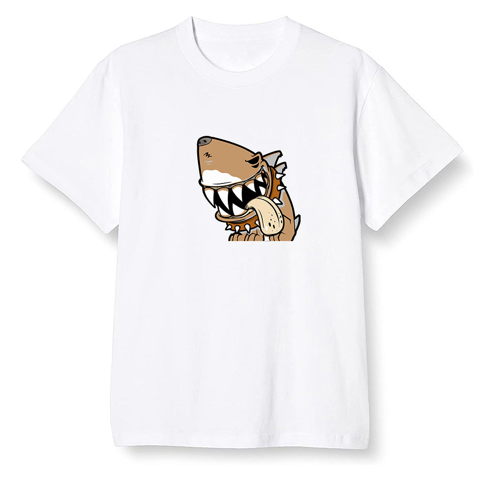 Pop Colour AJ6 Retro SP Travis Scott British Khaki - Shark dog - White Men T-shirt