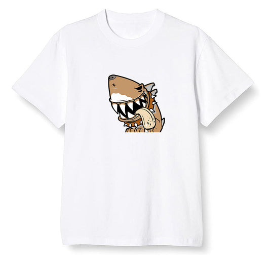 Pop Colour AJ6 Retro SP Travis Scott British Khaki - Shark dog - White Men T-shirt