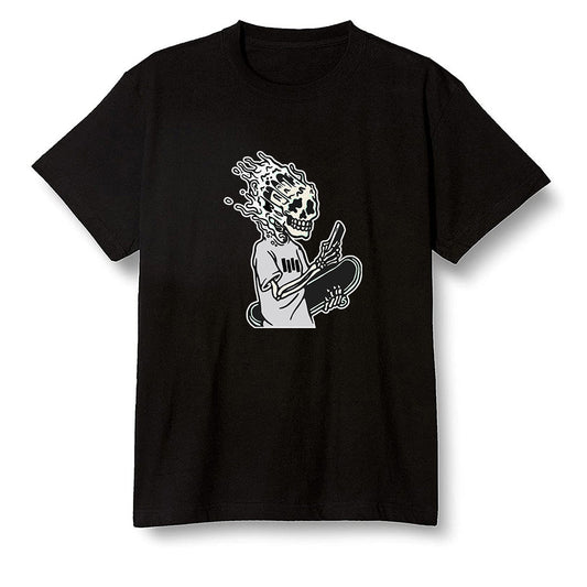 Pop Colour AJ1 Low Retro 'White' White/White-Metallic Silver - Skateboard boy - Black Men T-shirt