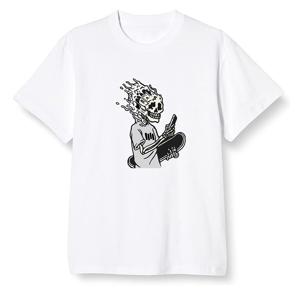 Pop Colour AJ1 Low GS Light Smoke Grey - Skateboard boy - White Men T-shirt