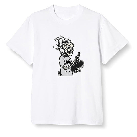 Pop Colour AJ1 Low GS Light Smoke Grey - Skateboard boy - White Men T-shirt