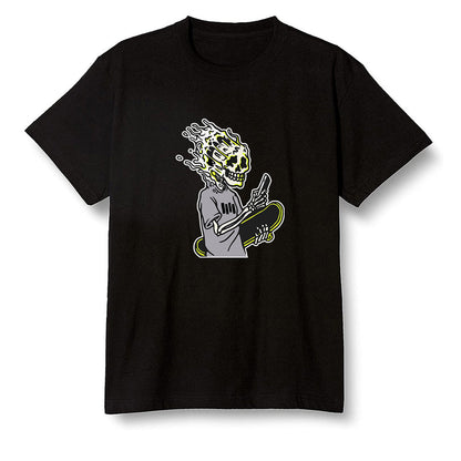 Pop Colour AJ1 Mid Grey Volt - Skateboard boy - Black Men T-shirt