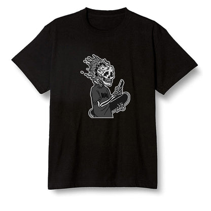 Pop Colour AJ1 High OG Black White - Skateboard boy - Black Men T-shirt