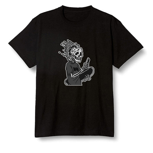 Pop Colour AJ1 High OG Black White - Skateboard boy - Black Men T-shirt