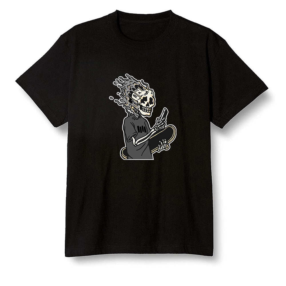 Pop Colour AJ1 Retro High OGetallic Gold - Skateboard boy - Black Men T-shirt
