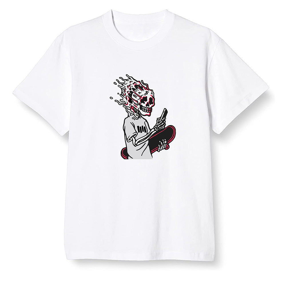 Pop Colour AJ1 Retro High OG Light Smoke Grey - Skateboard boy - White Men T-shirt