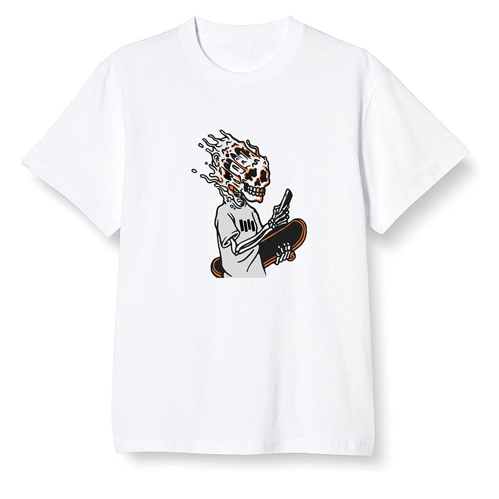 Pop Colour AJ1 Retro High OG Electro Orange - Skateboard boy - White Men T-shirt