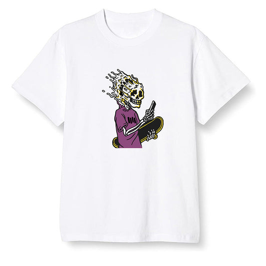 Pop Colour AJ1 Retro High OG Brotherhood - Skateboard boy - White Men T-shirt