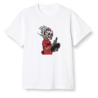 Pop Colour AJ1 High OG Satin Snake Chicago - Skateboard boy - White Men T-shirt