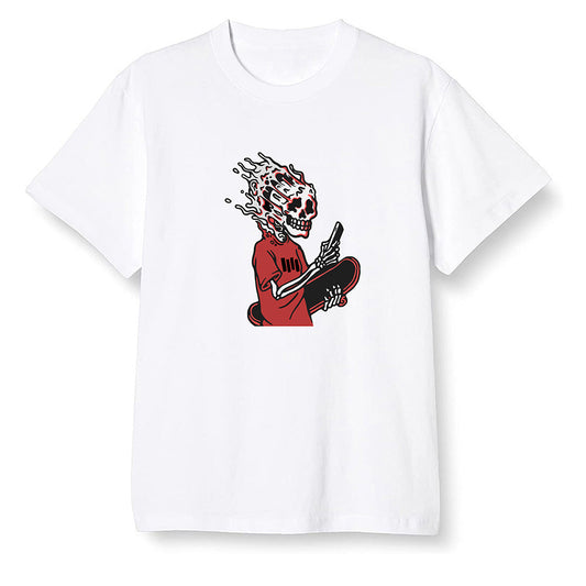 Pop Colour AJ1 High OG Satin Snake Chicago - Skateboard boy - White Men T-shirt