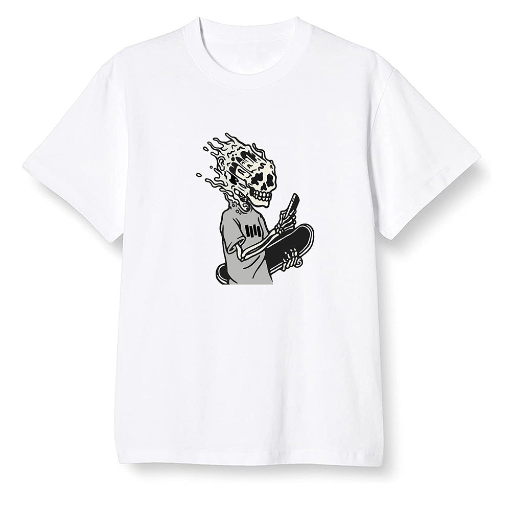 Pop Colour AJ1 High OG Wolf Grey/Sail/Photon Dust/White - Skateboard boy - White Men T-shirt