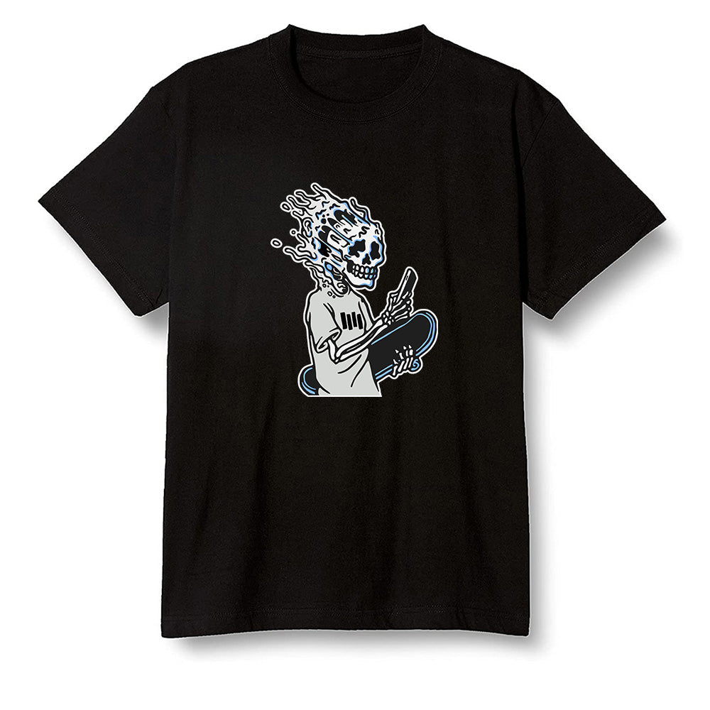 Pop Colour AJ1 Low Wolf Grey/Sail/Photon Dust/White - Skateboard boy - Black Men T-shirt