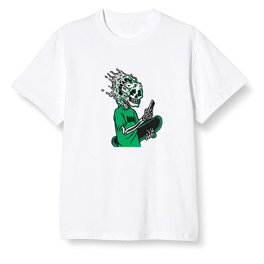 Pop Colour AJ1 High OG Lucky Green - Skateboard boy - White Men T-shirt