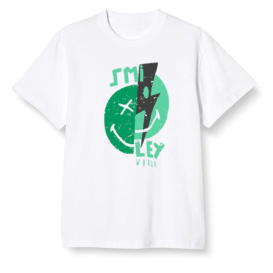 Pop Colour AJ1 Retro High OG Pine Green J10443 - Smiley  - White Men T-shirt