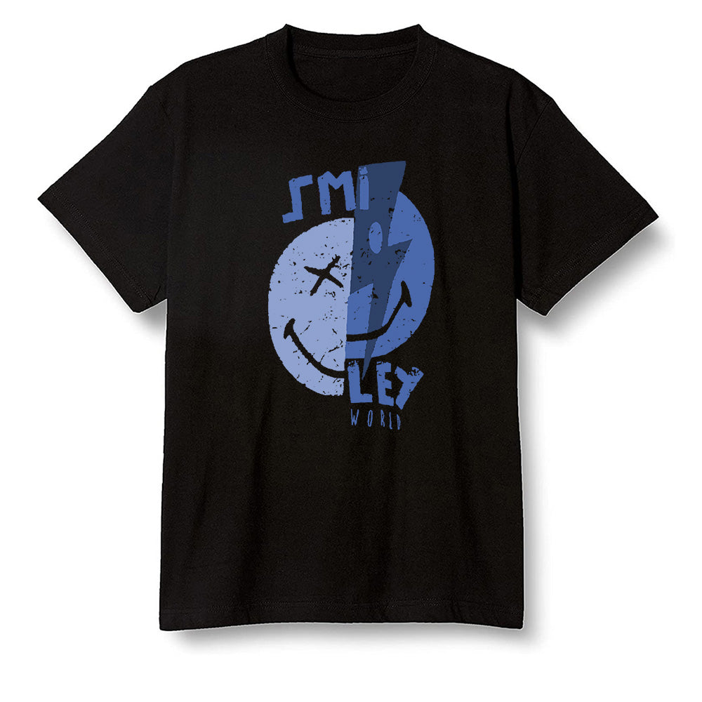 Pop Colour AJ1 High OG CO JP Midnight Navy - Smiley  - Black Men T-shirt