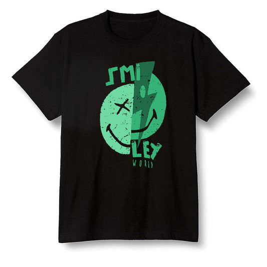 Pop Colour AJ13 Retro 'Lucky Green' - Smiley - Black Men T-shirt