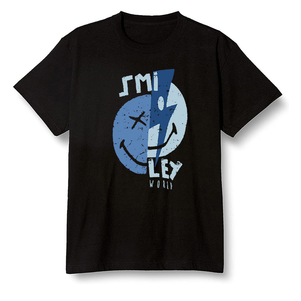 Pop Colour AJ13 Retro Flint - Smiley - Black Men T-shirt