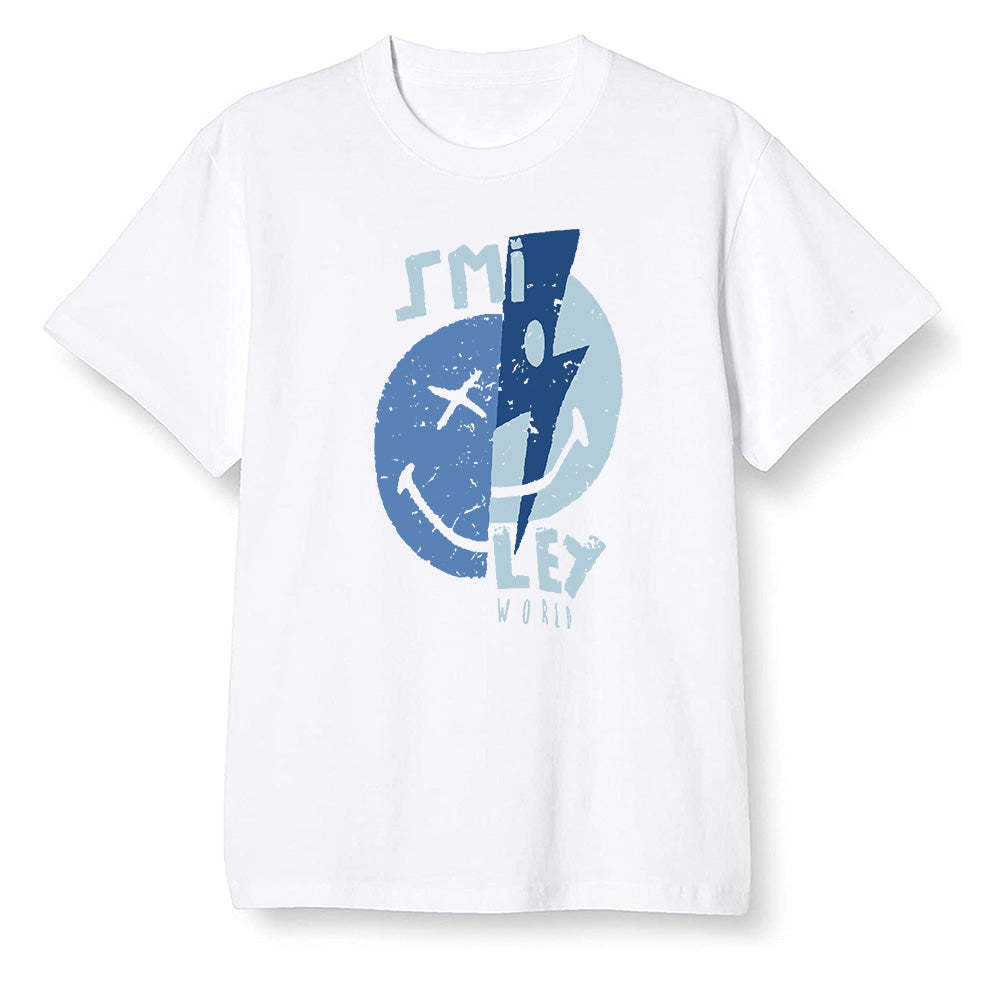 Pop Colour AJ13 Retro Flint - Smiley - White Men T-shirt