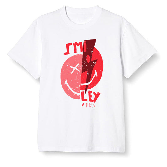Nike Pop Colour AJ6 Retro Reflective Infrared - Smiley - White Men T-shirt