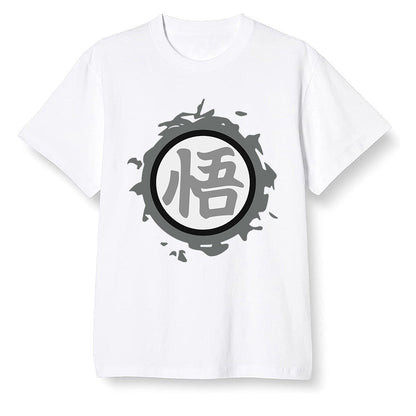 Pop Colour AJ1 Retro High OG CO Japan - Neutral Grey - The logo Go Gi of Son Goku  - White Men T-shirt