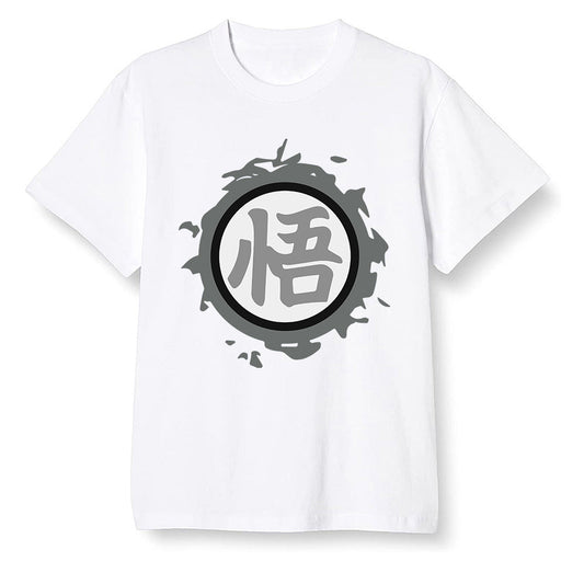 Pop Colour AJ1 Retro High OG CO Japan - Neutral Grey - The logo Go Gi of Son Goku  - White Men T-shirt