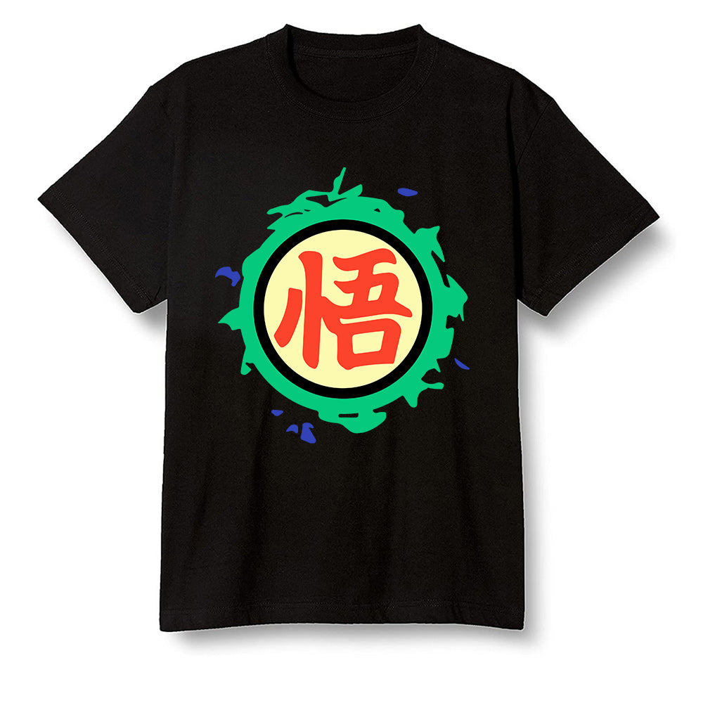 Pop Colour AJ1 Retro OG High J Balvin - Colores Y Vibras - The logo Go Gi of Son Goku  - Black Men T-shirt